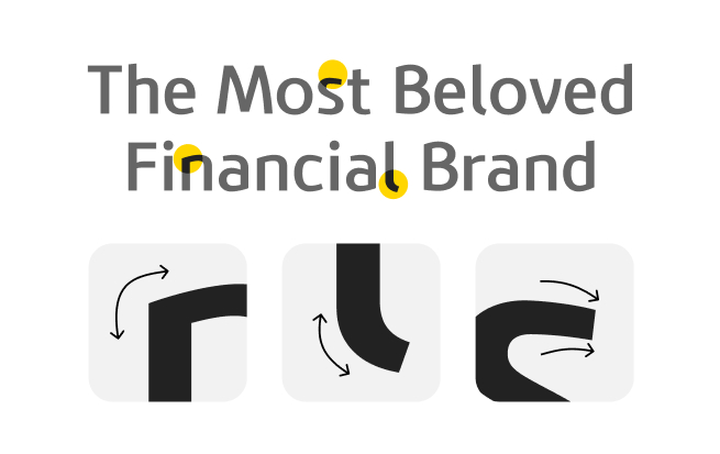 English font for the title of KB Financial Group